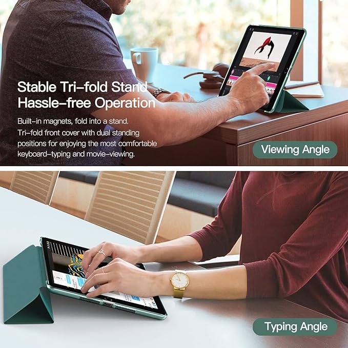 Apple iPad 9th Generation used for productivity with Smart Keyboard and multitasking apps Apple iPad 9th Generation used for productivity with Smart Keyboard and multitasking apps